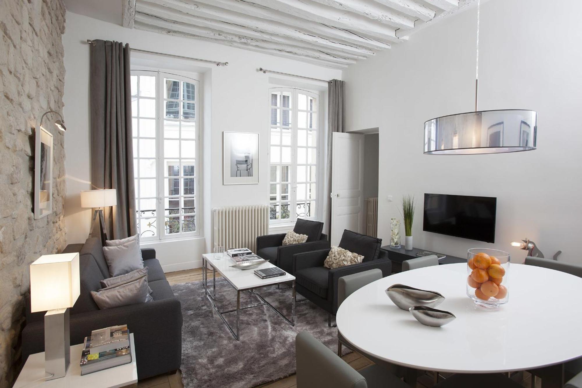 Livinparis - Luxury 2 Bedrooms Le Marais I Rum bild